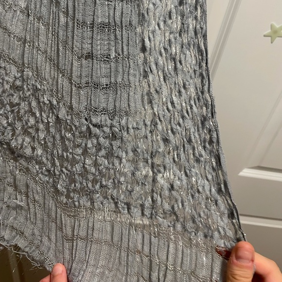 Long Silver/Grey Scarf - Picture 3 of 3